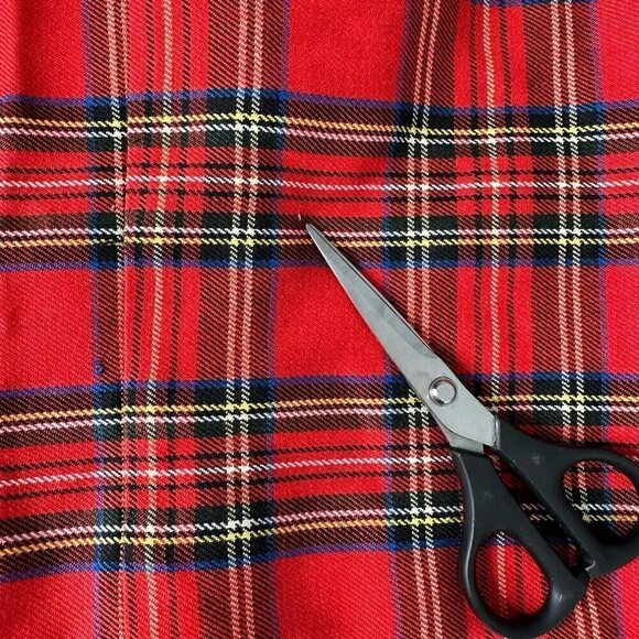 Michele Tartan Plaid Pleated Shorts Womens Size 10 Red NOS Vintage Preppy New - Picture 16 of 16